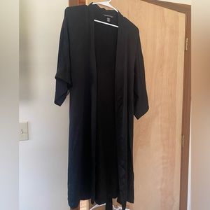 SMALL BLACK SATIN VS ROBE